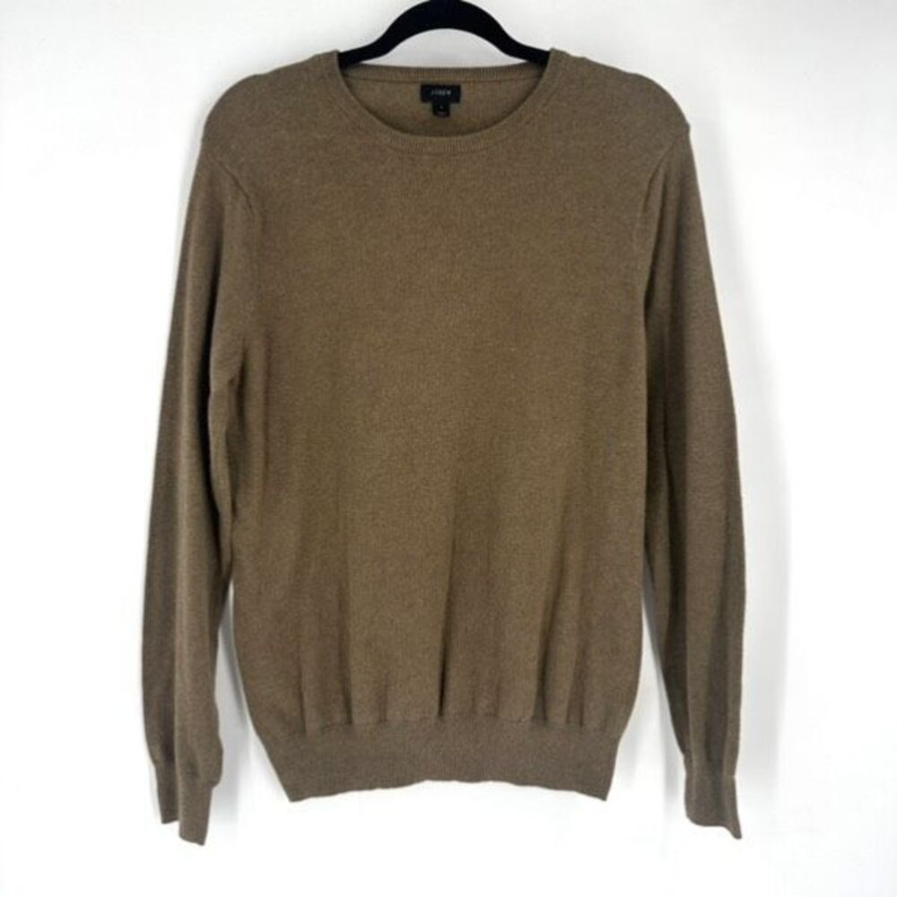 J. Crew Military‎ Green Cotton Wool Blend Sweater Size Small Oversized
